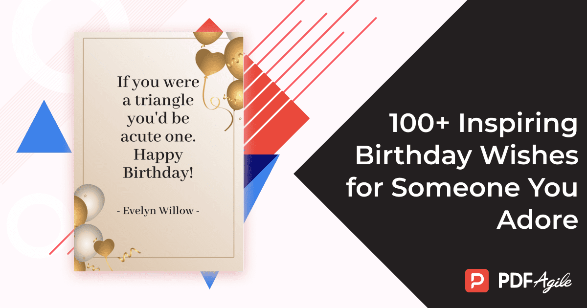 100+ Inspiring Birthday Wishes for Someone You Adore