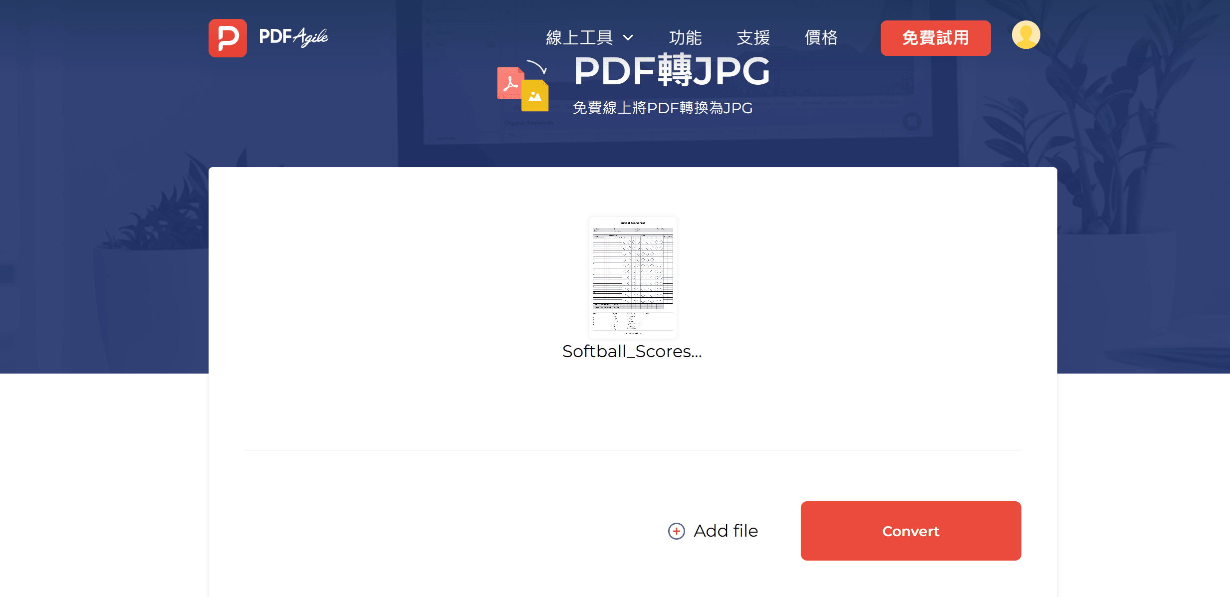 方法 1：將 PDF 轉換為 JPG
