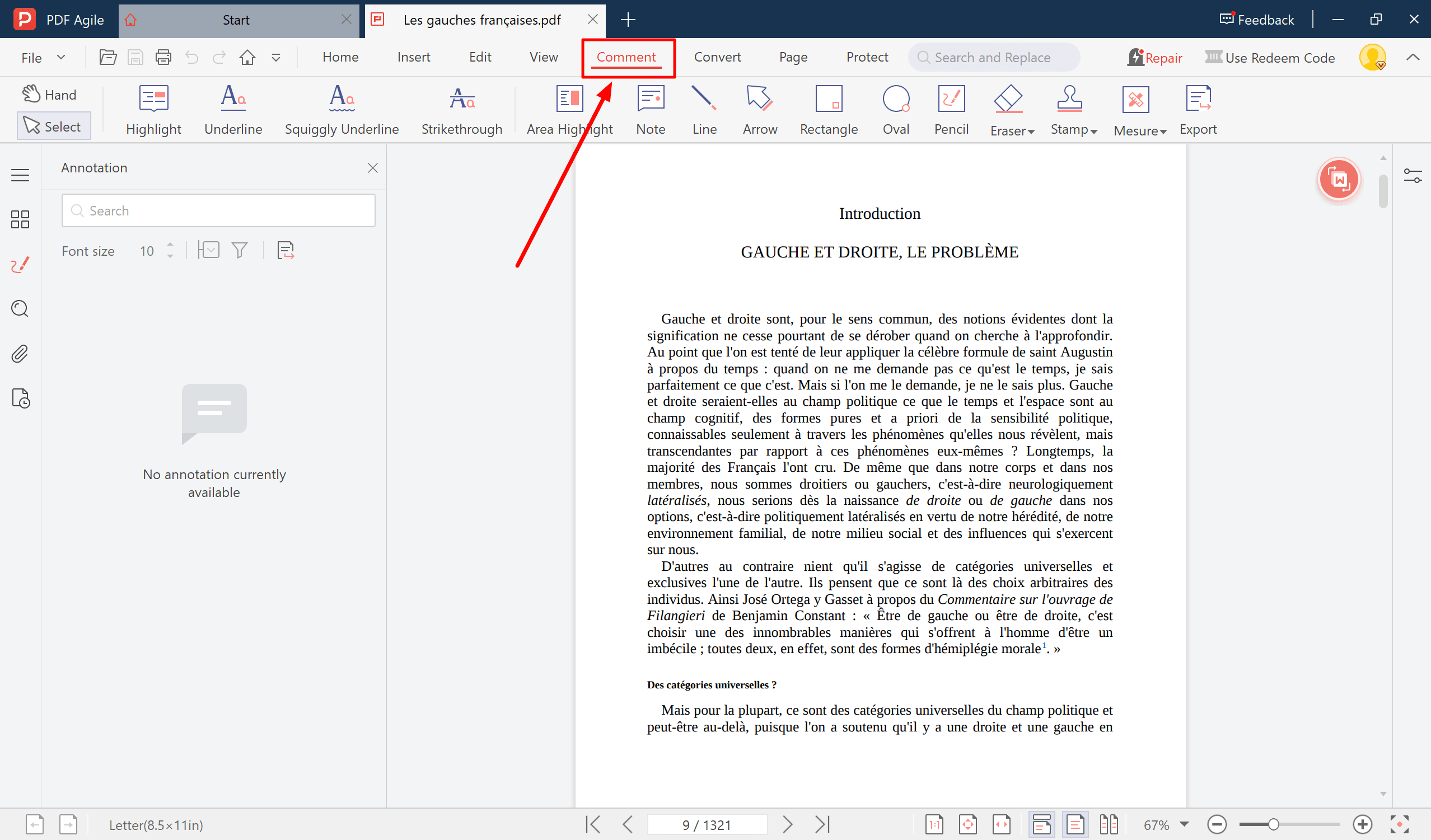 1.Pour annoter du texte dans PDF Agile