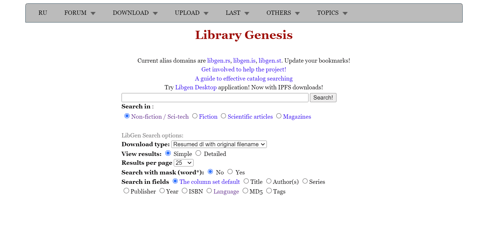 1. Library Genesis