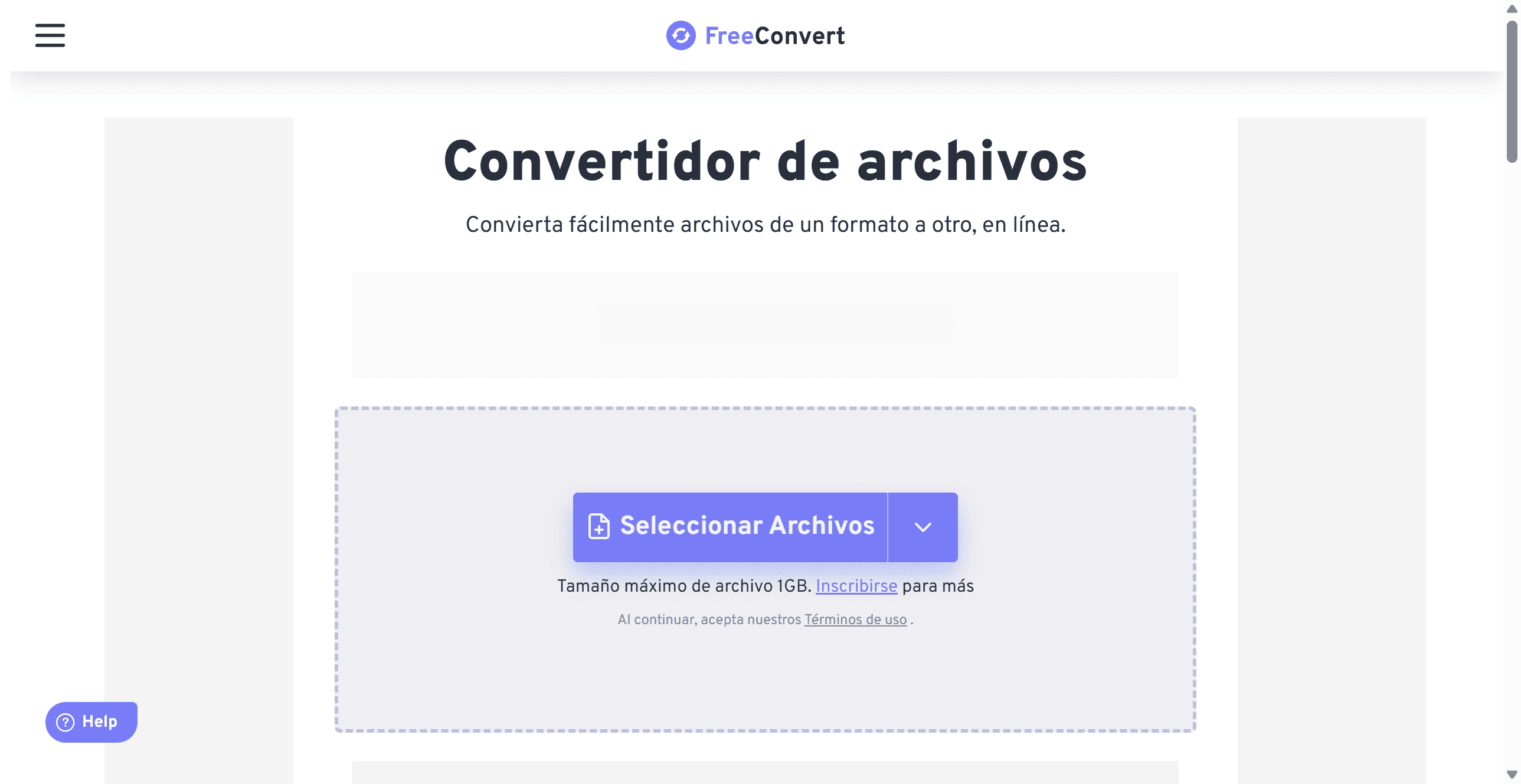 Método 1: A través de FreeConvert
