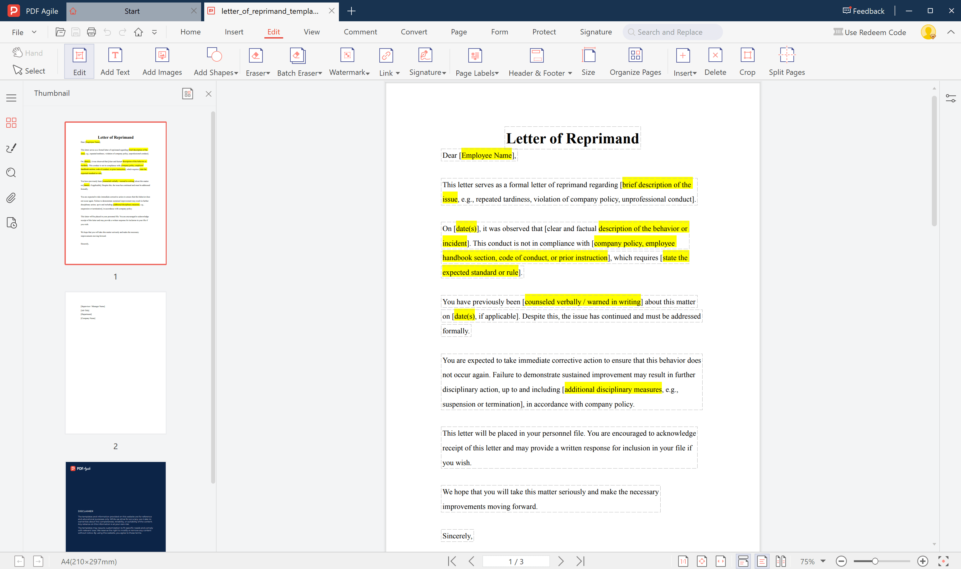 Insert your company’s letterhead