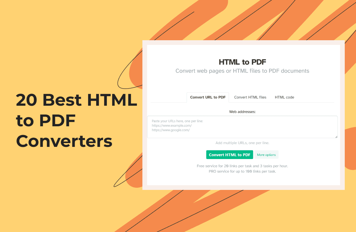 20 Best HTML to PDF Converters