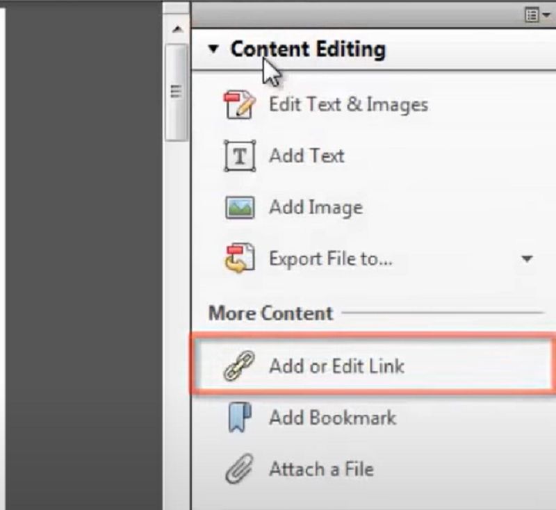 how to table of contents to pdf adobe