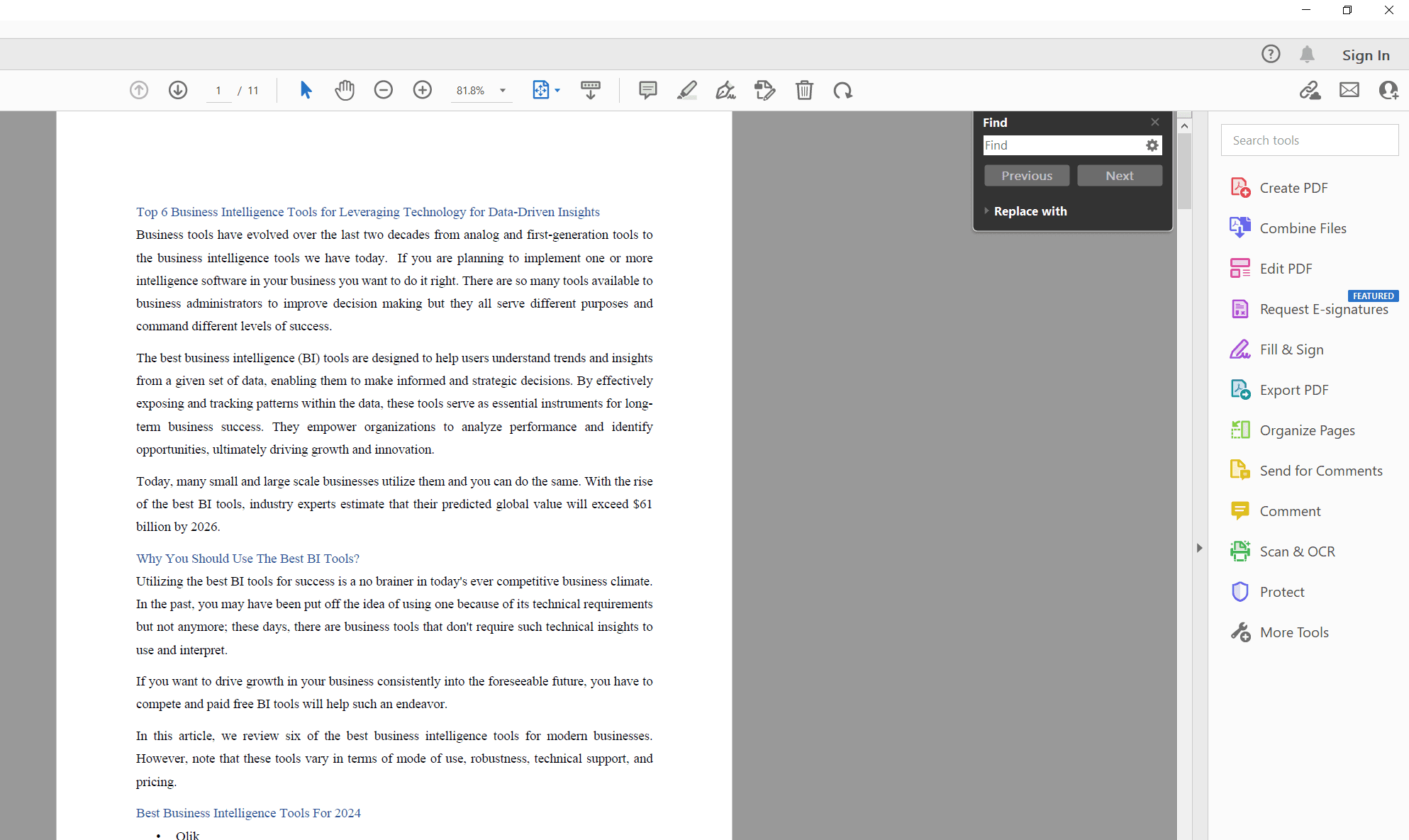 步驟2：在Adobe Acrobat Reader DC中開啟PDF