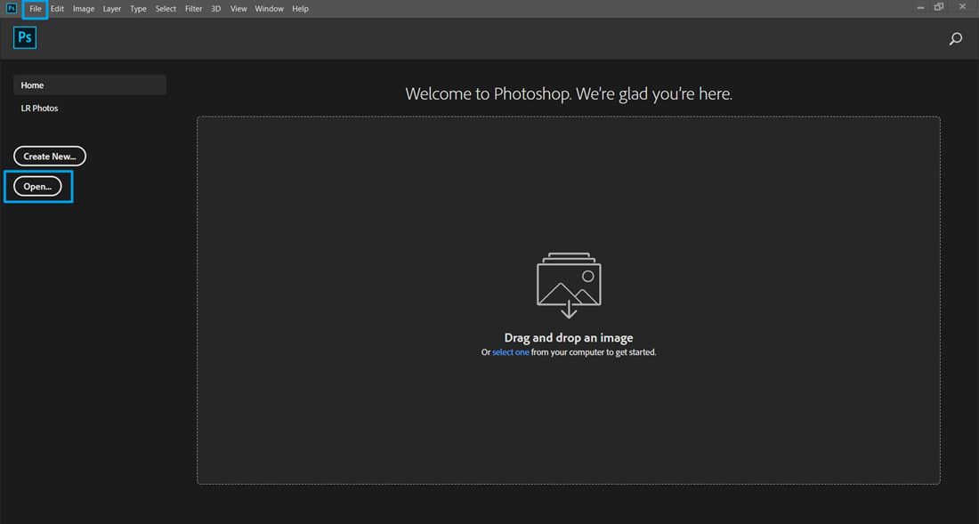 Open a PDF file in Photoshop