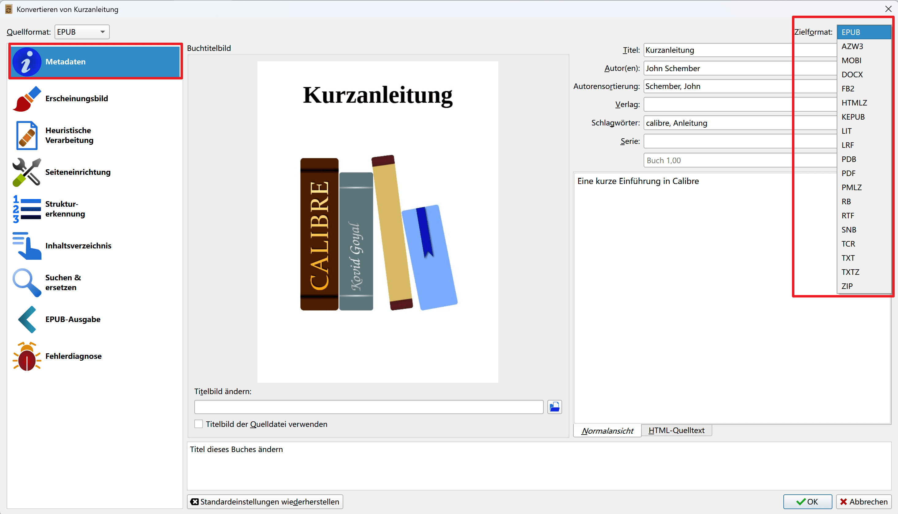 3. Anpassen (optional)