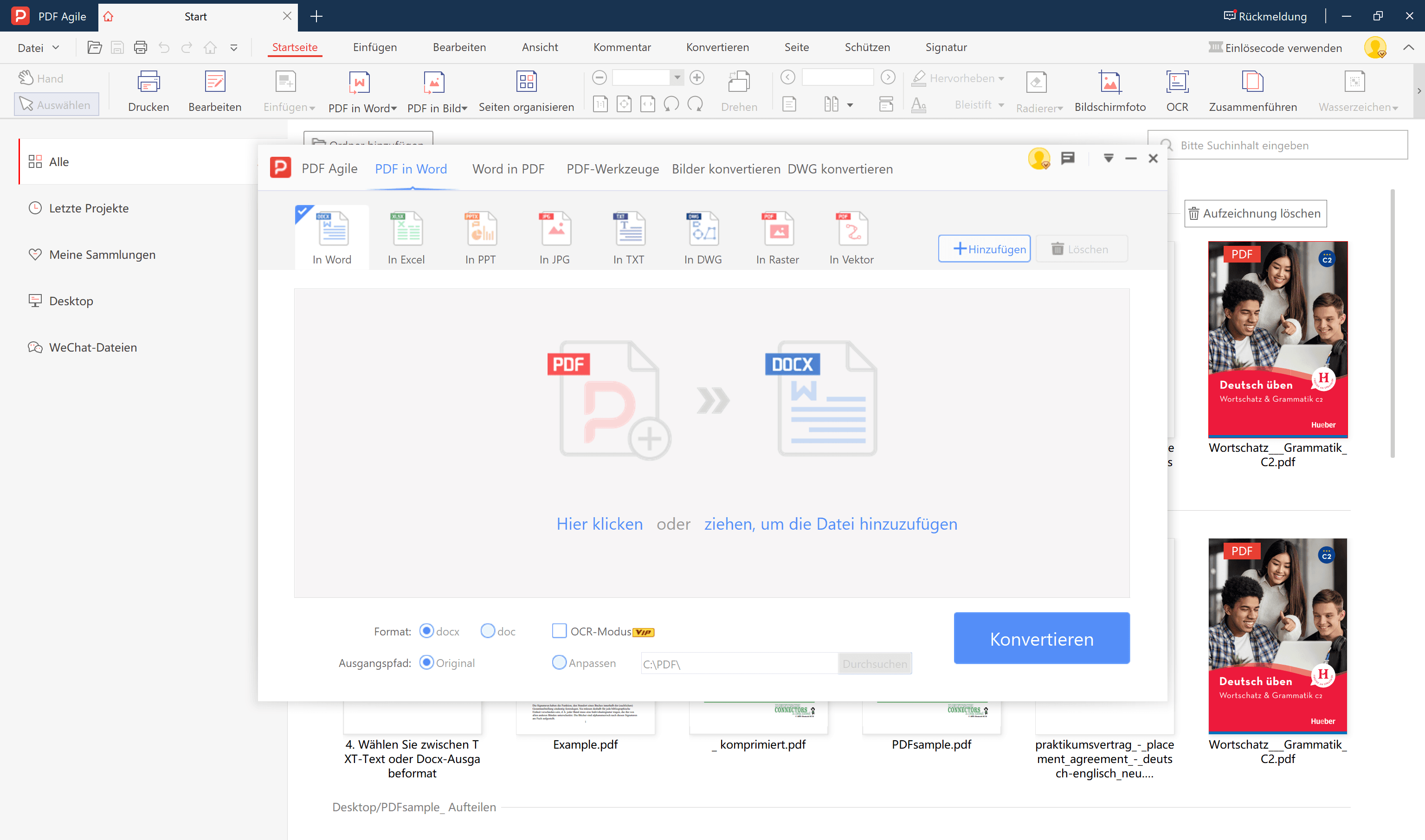 3. Ein Pop-up-Fenster erscheint zur Konvertierung
