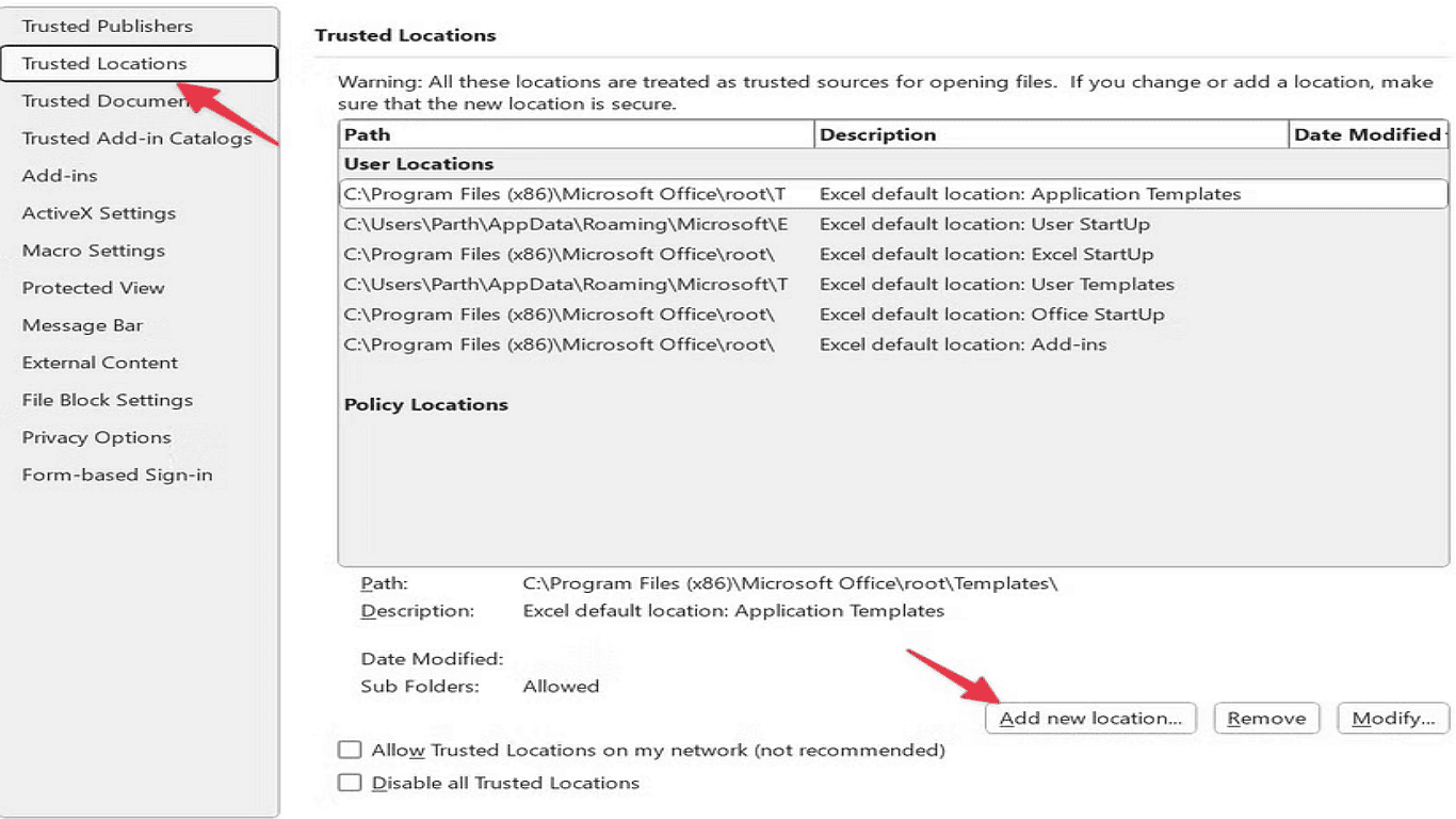 3.Select Trusted Locations from the left menu..png