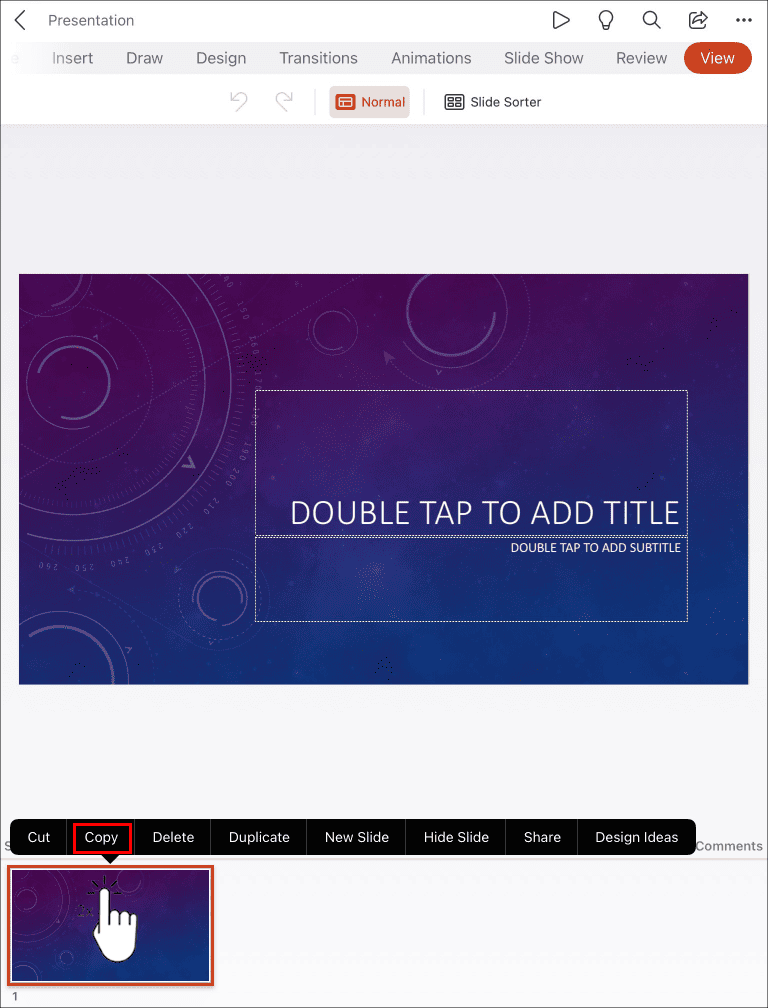 3.Then double tap the slide thumbnail you wish to copy.png