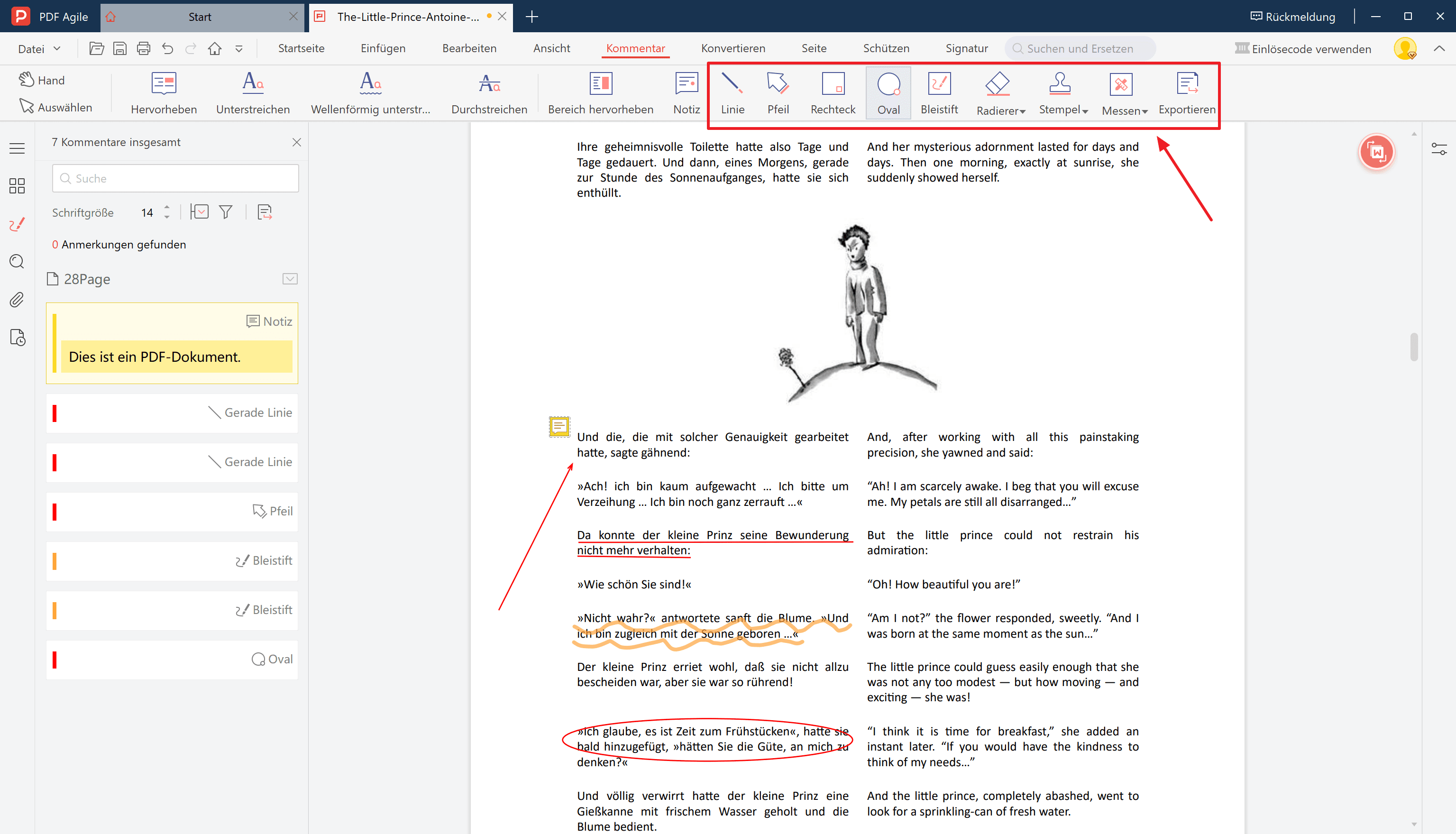 4. Formen hinzufügen in PDF Agile: