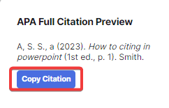 6.Insert the Citation