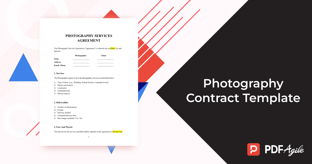 photography contract template
