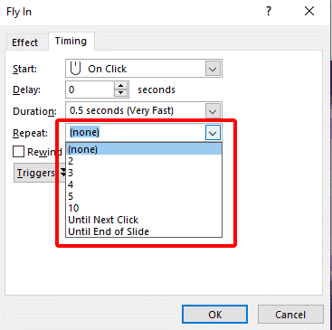 Step 8: Set Loop Count