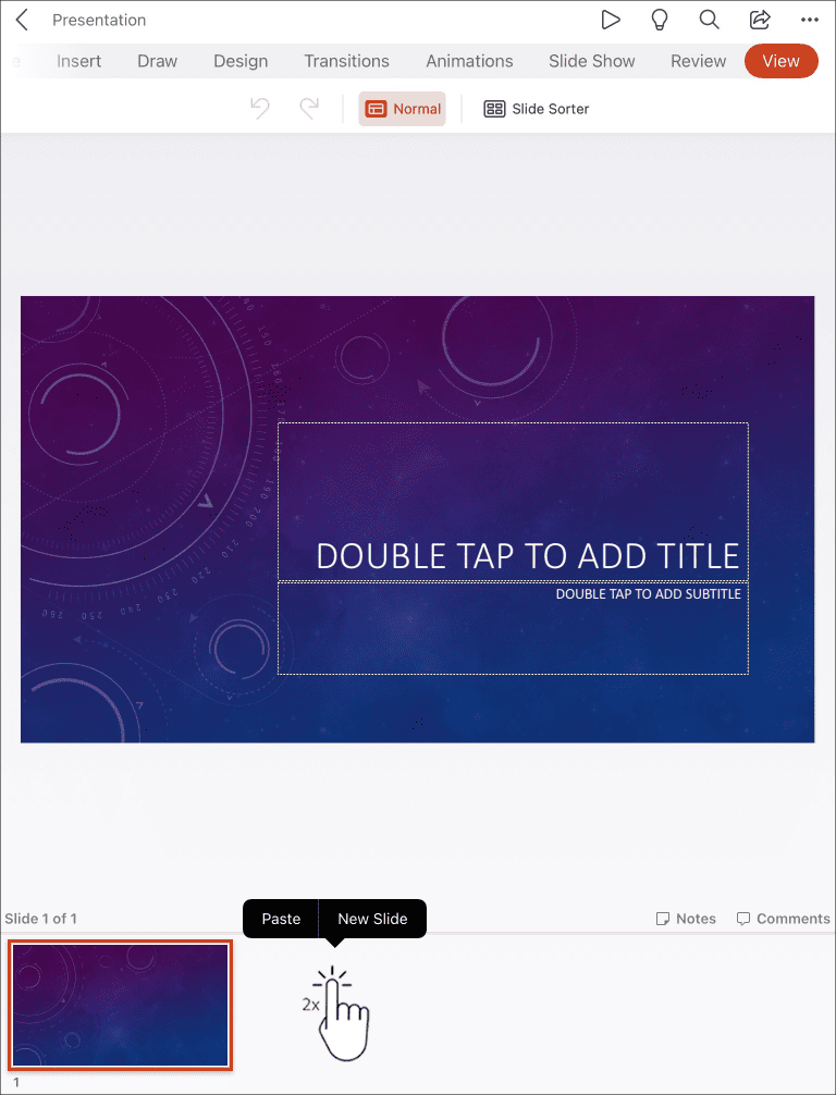 6.Double tap its thumbnail or blank space and tap Paste in the given option..png