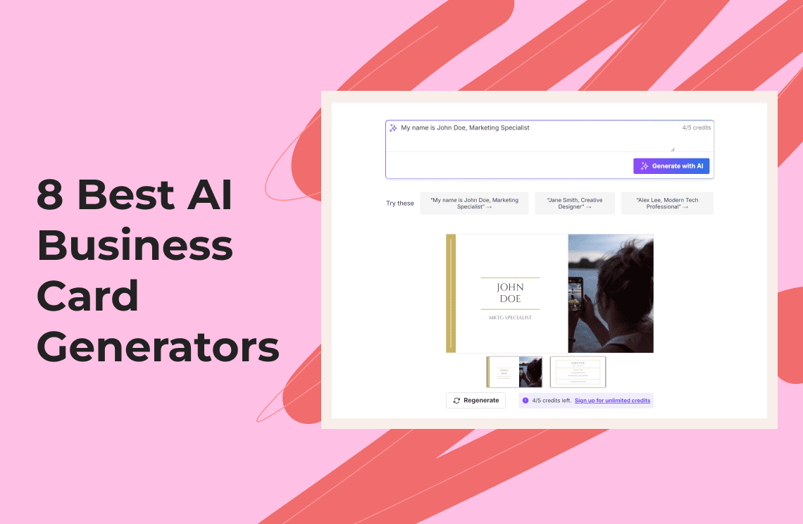 8 Best AI Business Card Generators