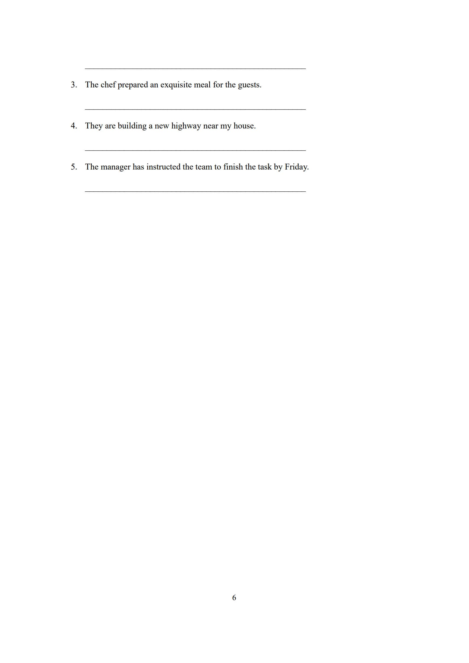 Active Passive Voice Worksheet 6