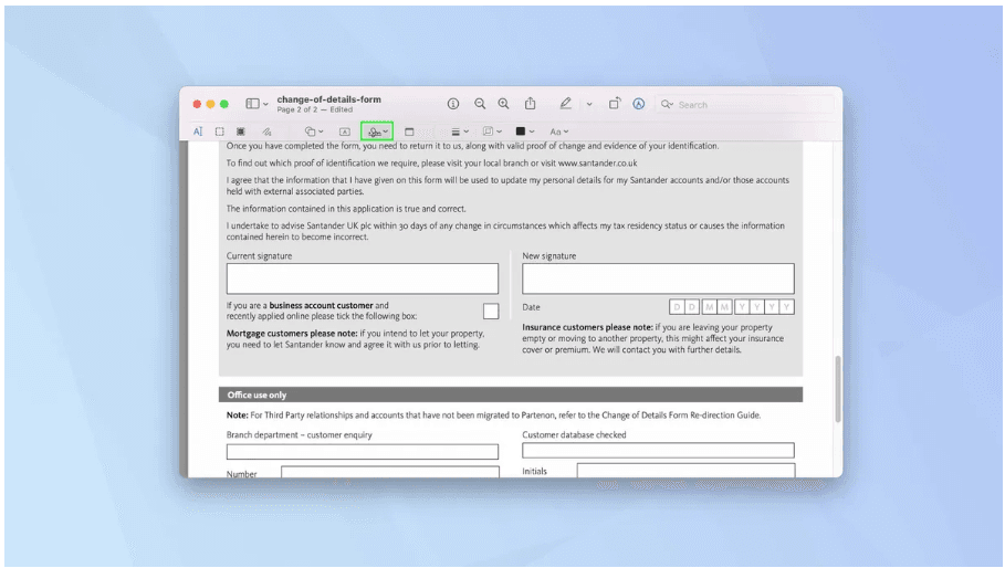 Adding a Signature to a PDF on a Mac