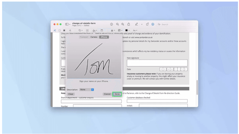 Adding a Signature to a PDF on a Mac