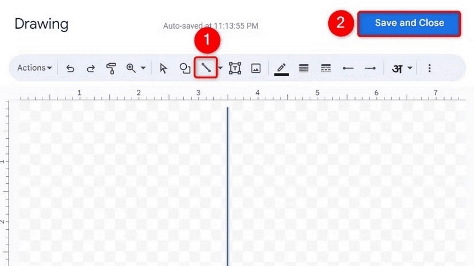 Adding a Vertical Line in Google Docs