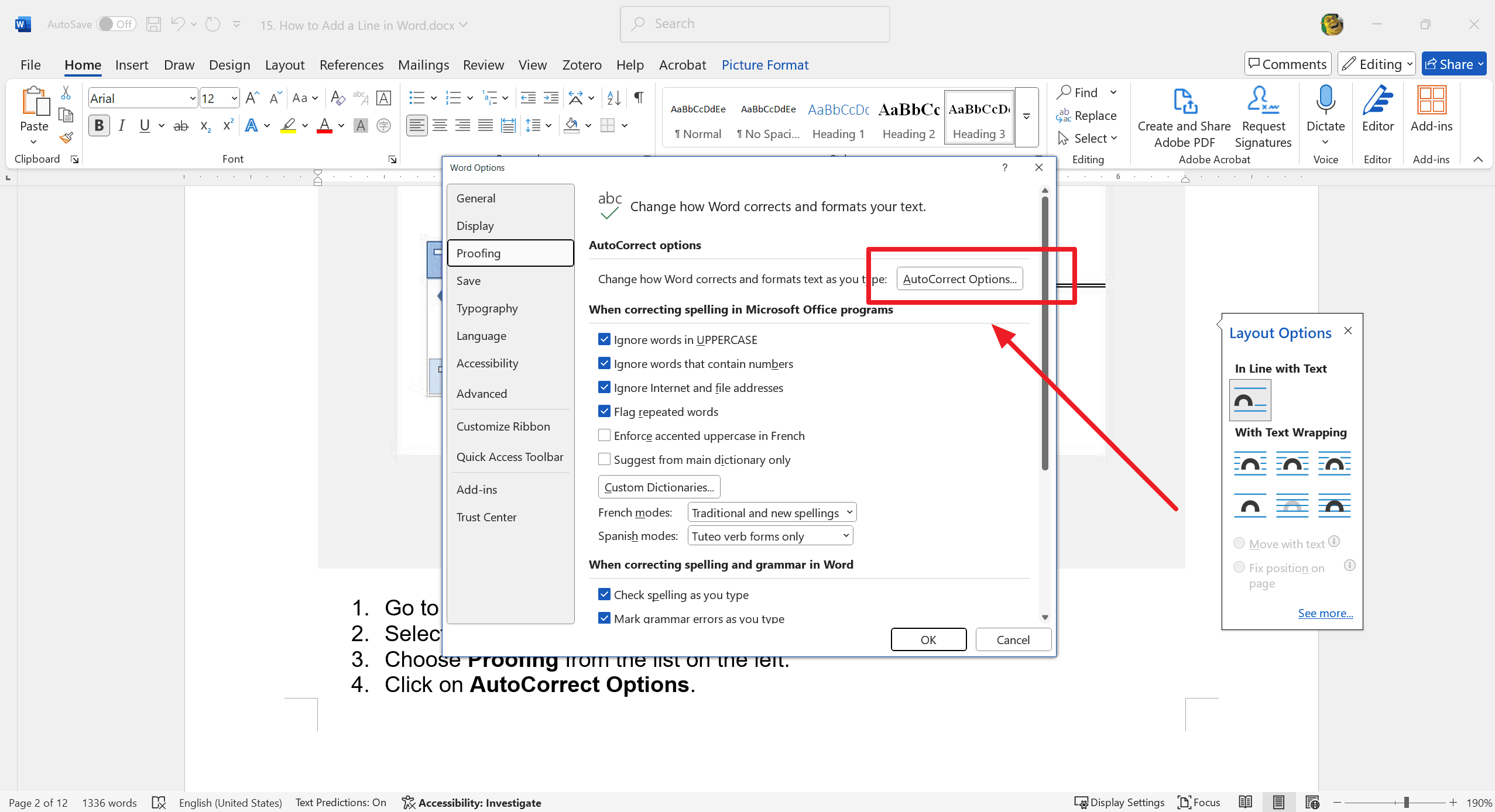 Ajustar la configuración de AutoFormato