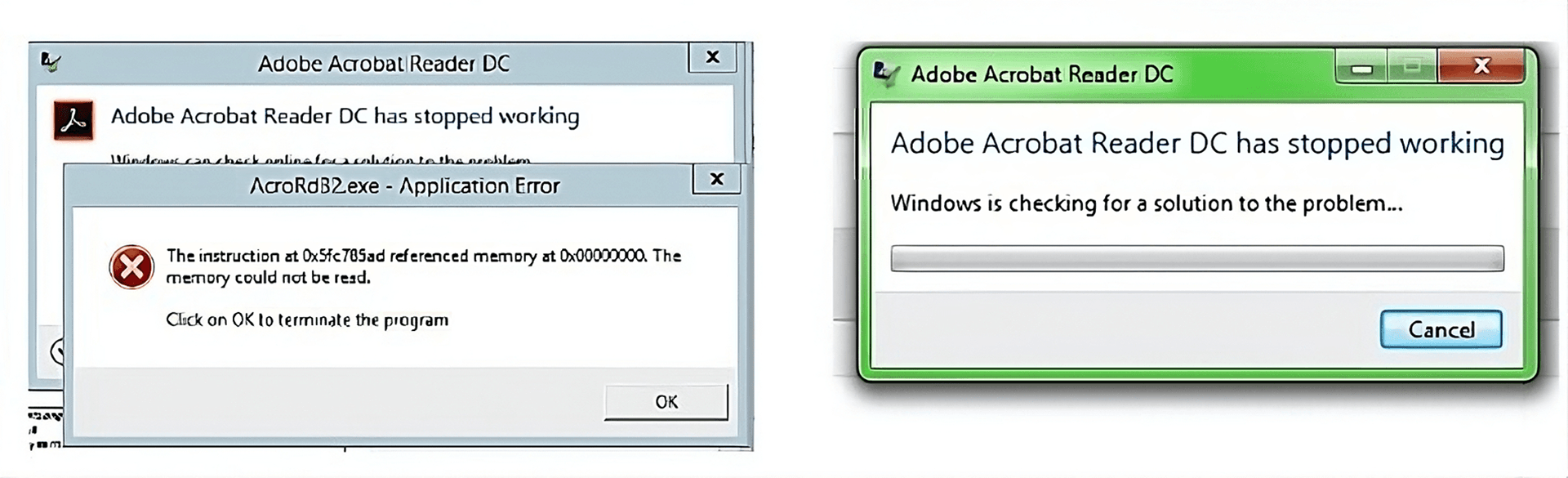 Adobe Acrobat Not Responding