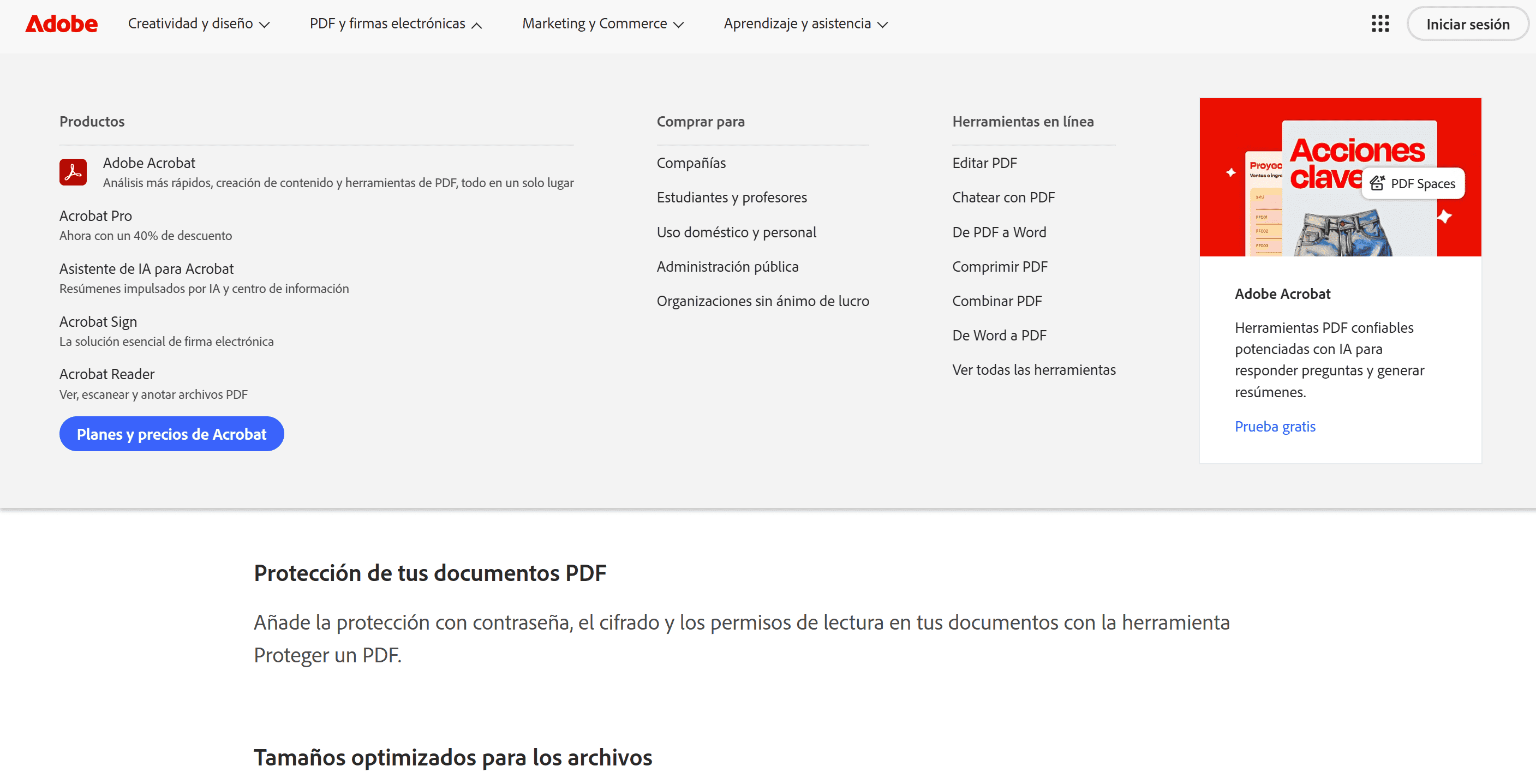Adobe Comprimir PDF