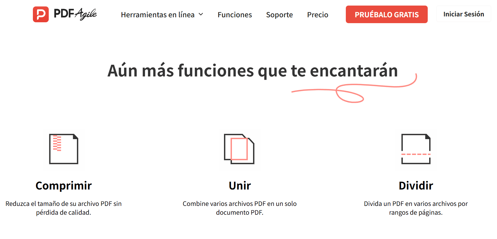 Algunas de las características de PDF Agile