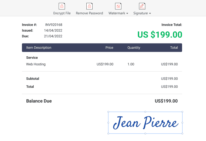 Aplicación de firmas electrónicas