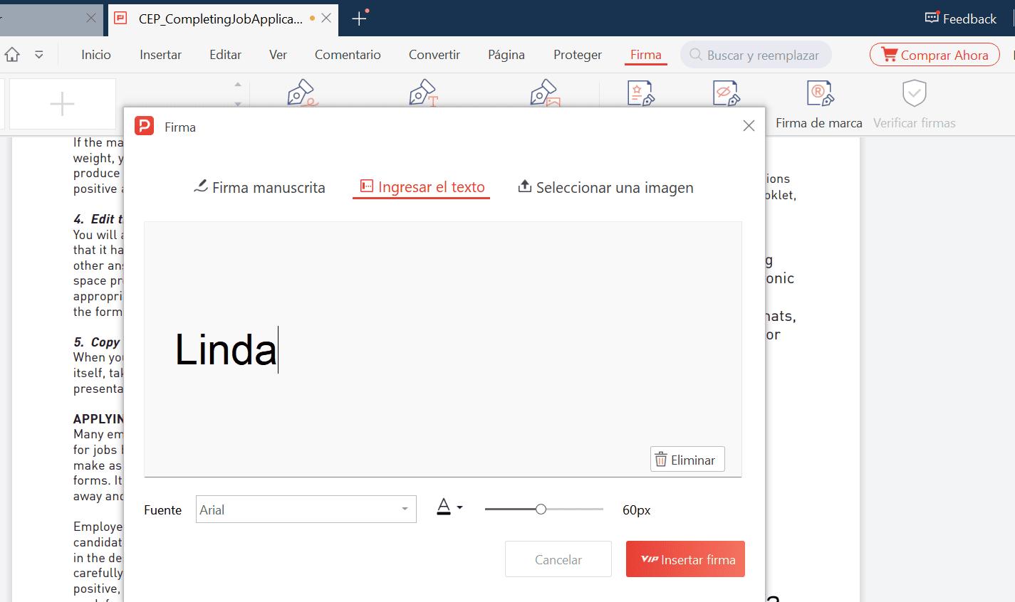 Aplicación de firmas electrónicas a archivos PDF