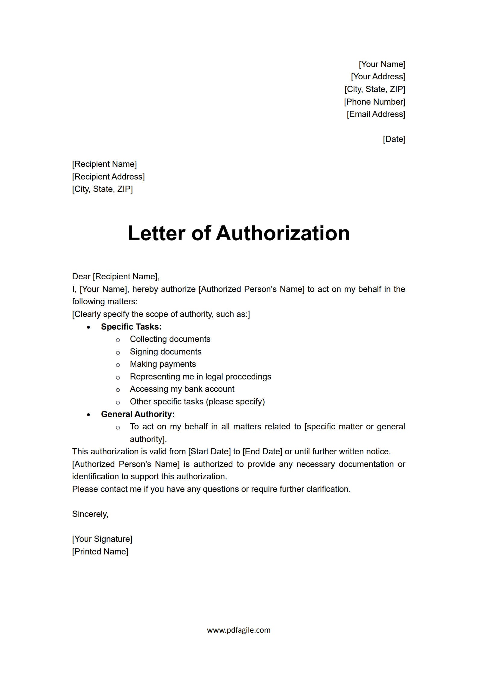 Authorization Letter Templates_Original_1