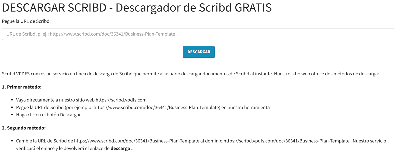 Captura de pantalla de ScribdVPDF