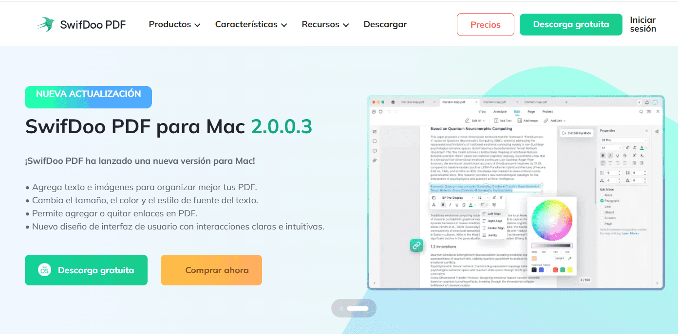 Captura de pantalla de  SwifDoo PDF