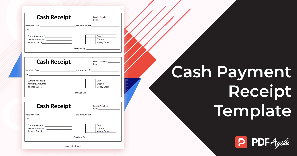 Cash Payment Receipt Template