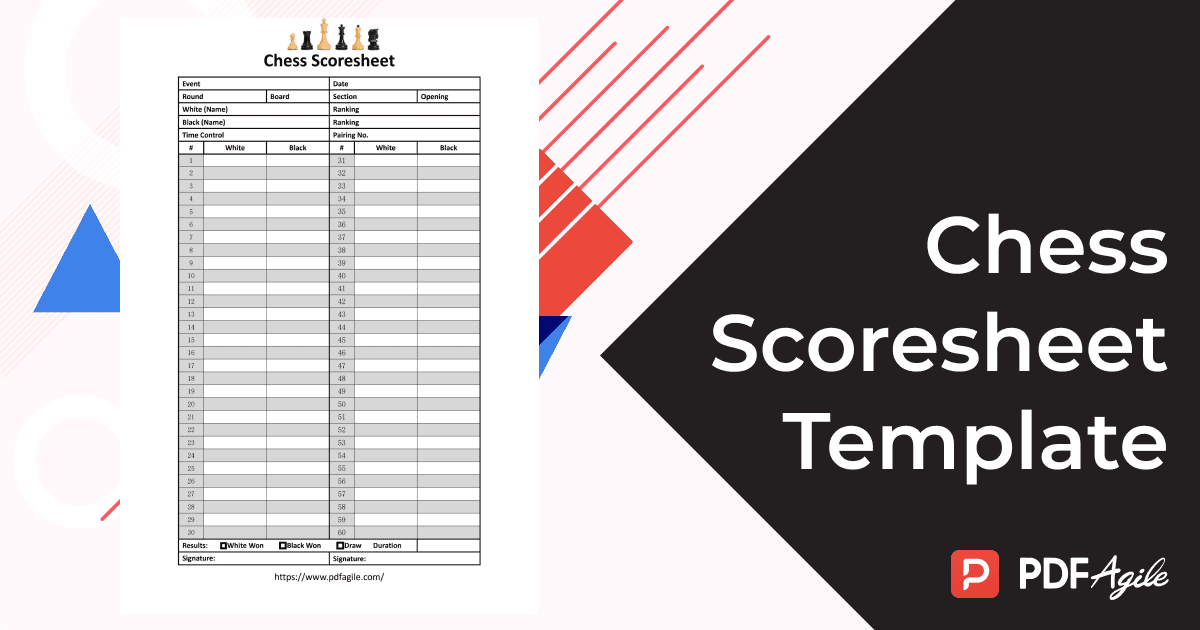 Chess Scoresheet Template