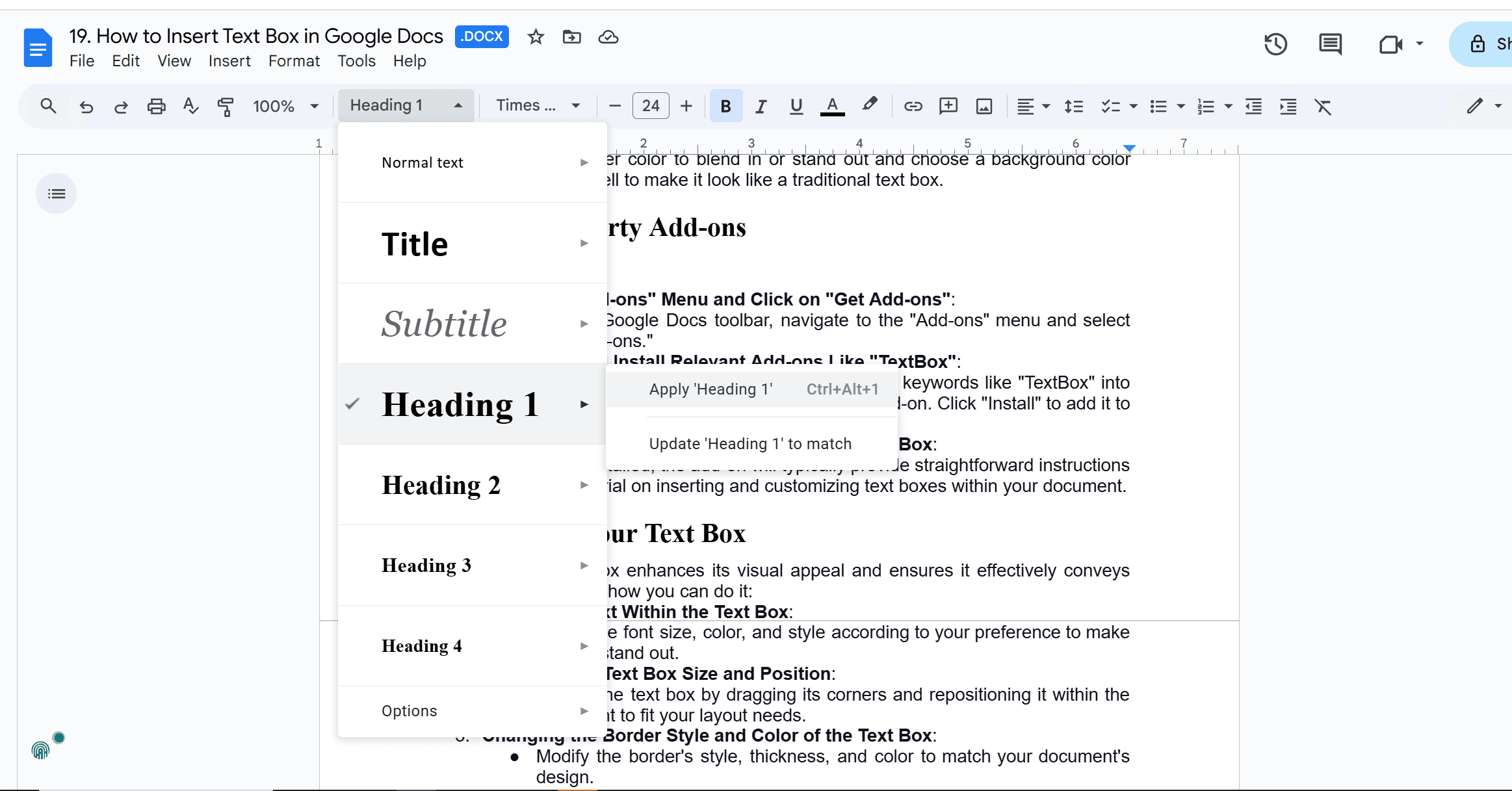 Click on a heading within the outline to jump directly to that section in the document.