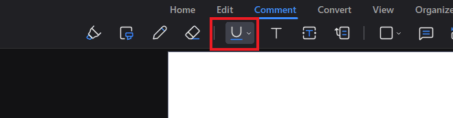 Click the tool Text Markup