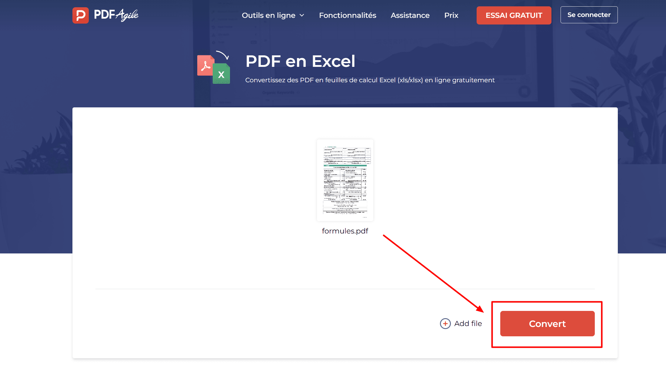 Comment convertir PDF en Excel en ligne-2