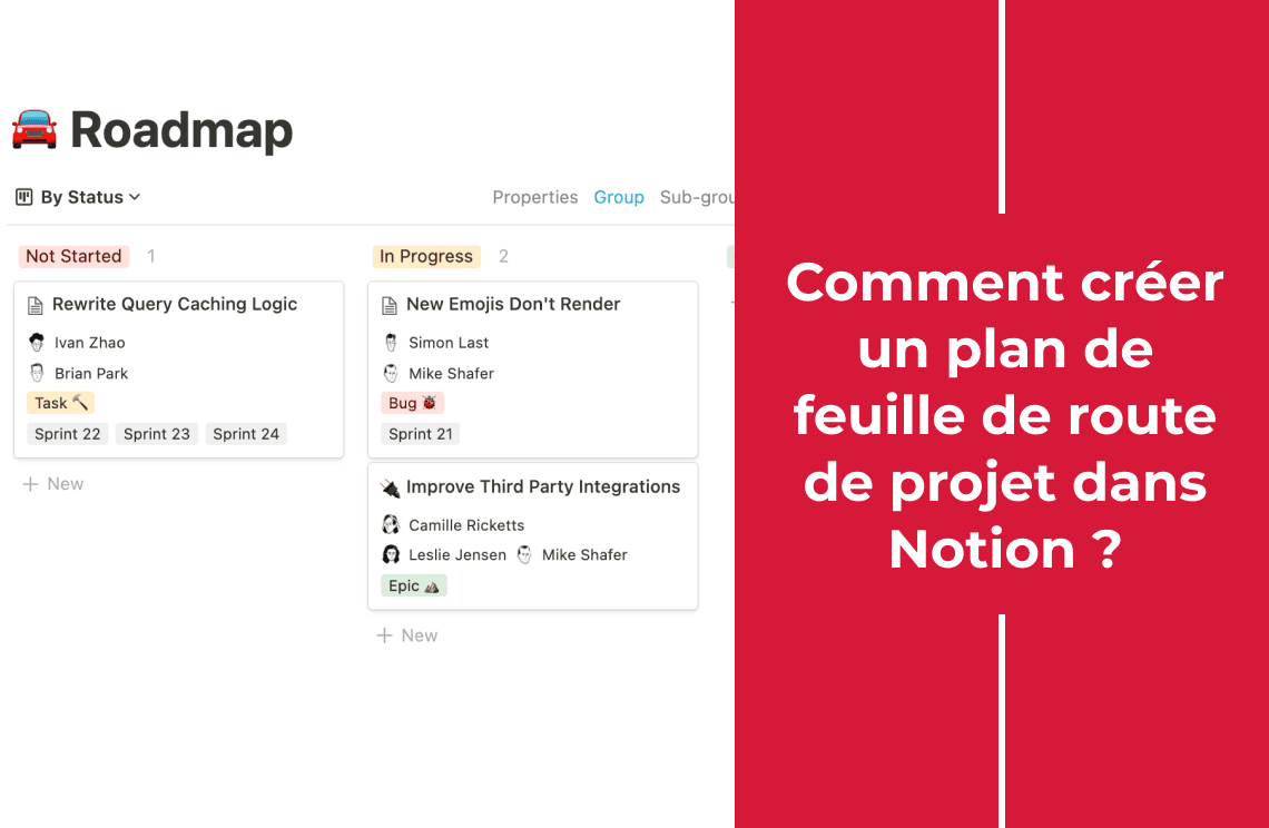 Comment créer un plan de feuille de route de projet dans Notion ?