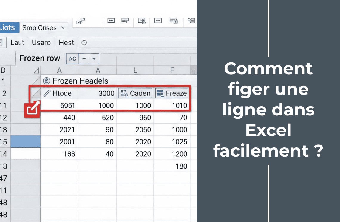 Comment figer une ligne dans Excel facilement_1140-744