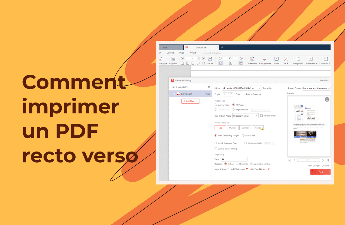 Comment imprimer un PDF recto verso