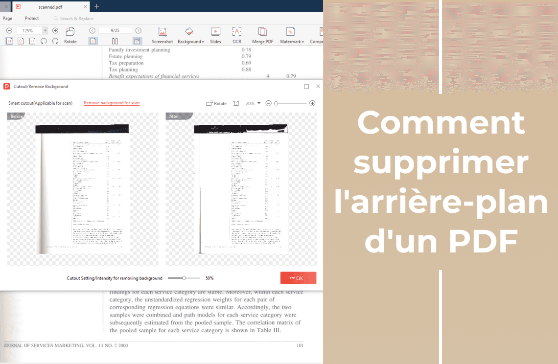 Comment supprimer l'arrière-plan d'un PDF