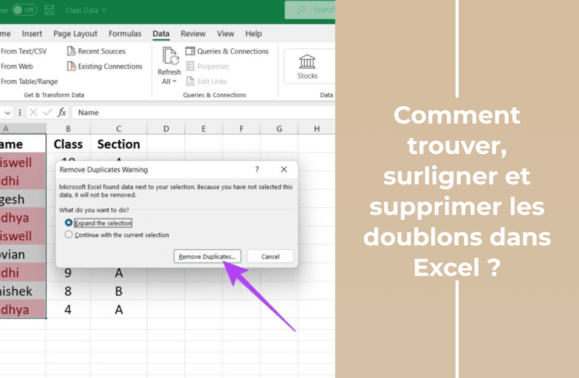 Comment trouver, surligner et supprimer les doublons dans Excel