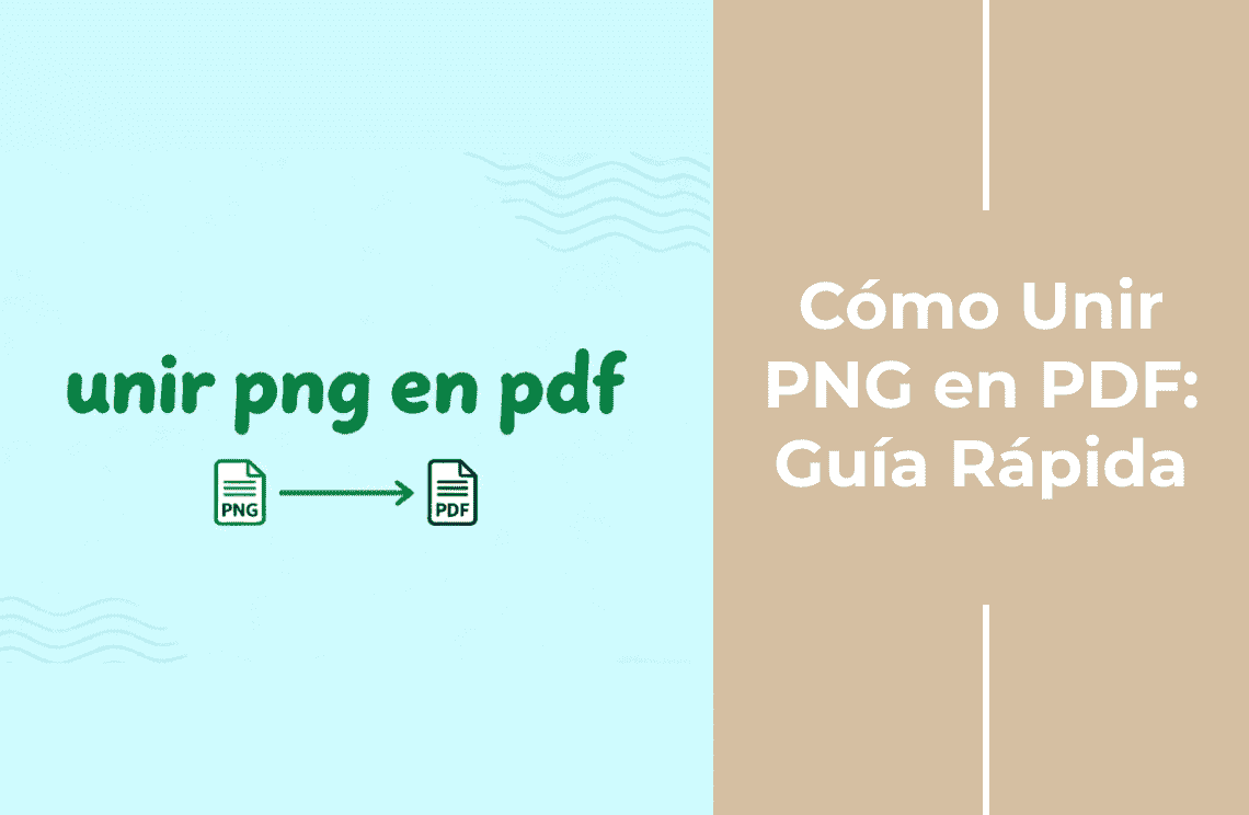 Cómo Unir PNG en PDF
