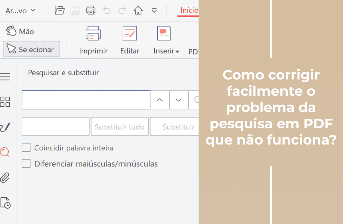 Como corrigir facilmente o problema da pesquisa em PDF que não funciona?