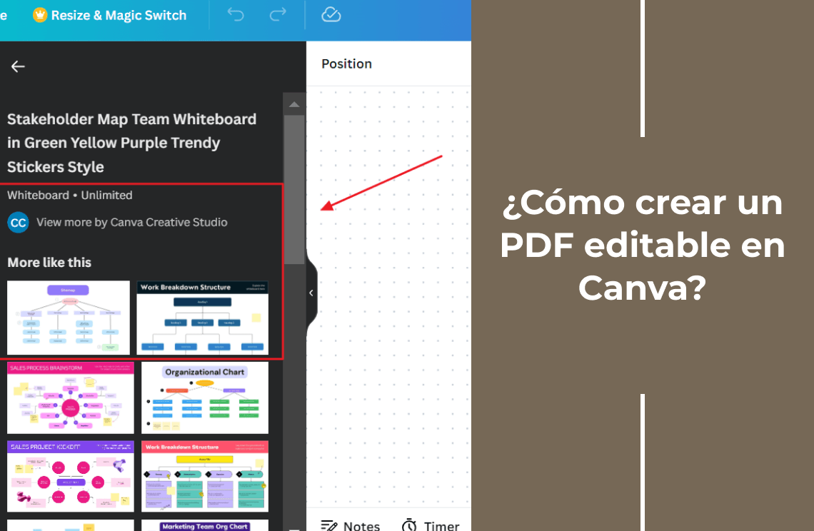 ¿Cómo crear un PDF editable en Canva