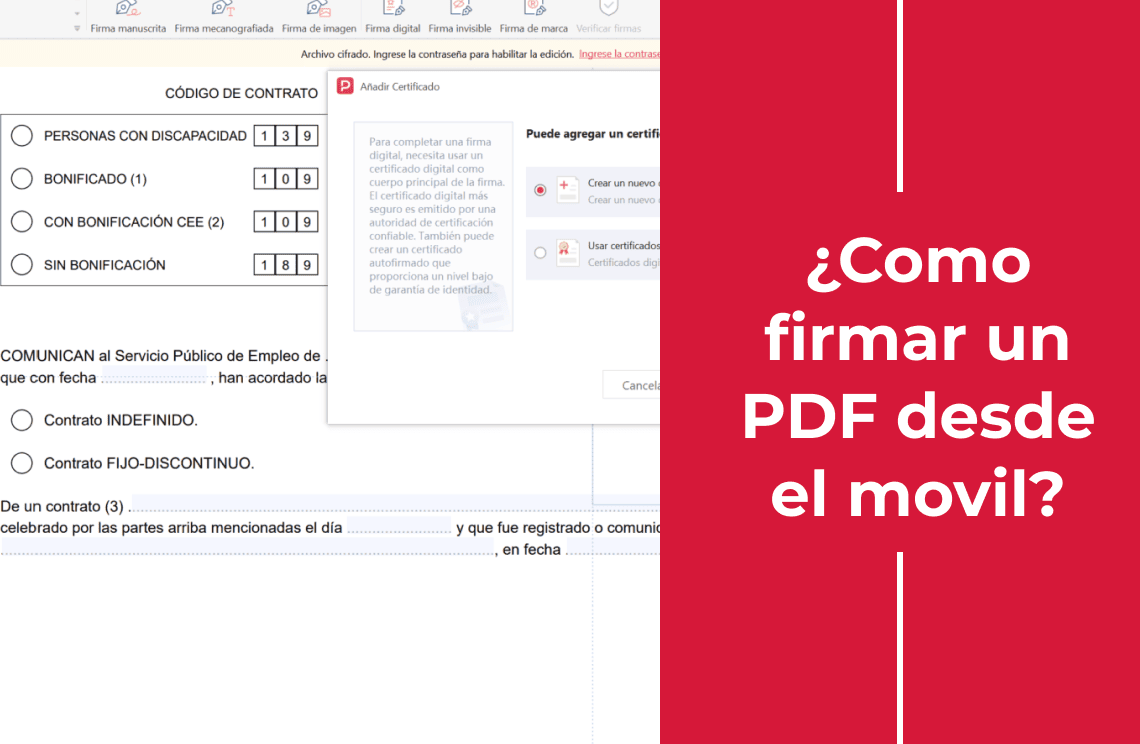 Como firmar un pdf desde el movil