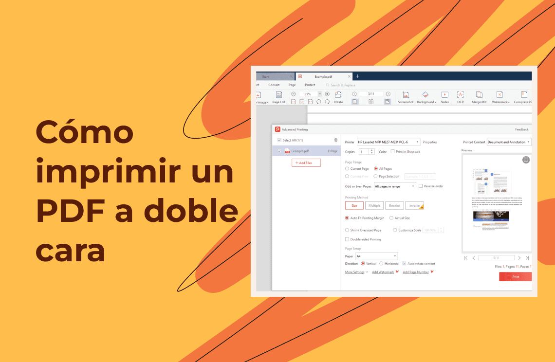 Cómo imprimir un PDF a doble cara