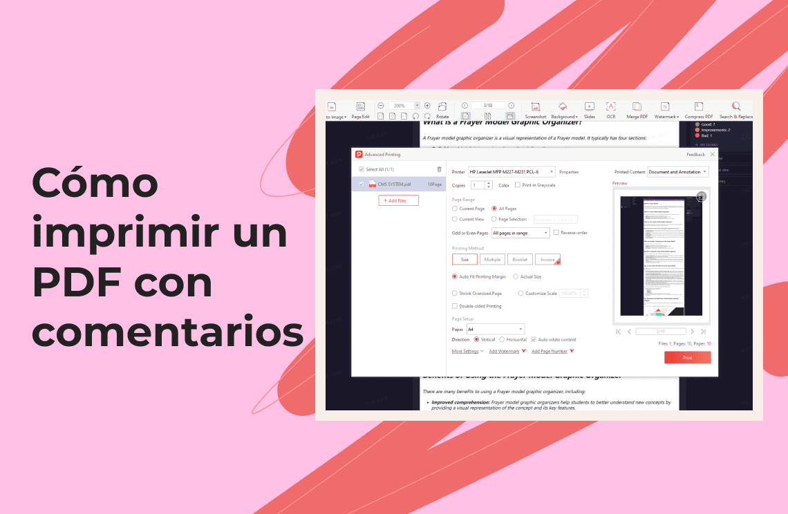 Cómo imprimir un PDF con comentarios