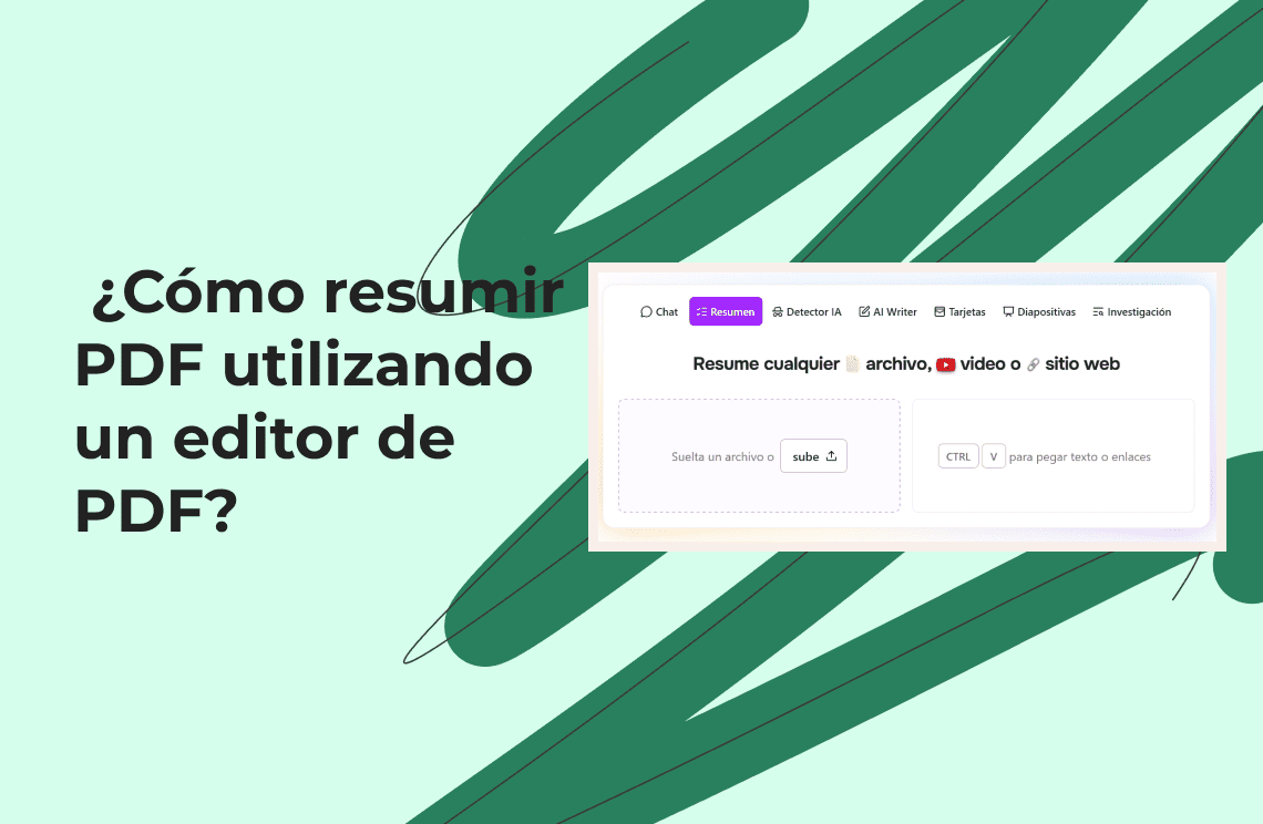 ¿Cómo resumir PDF?